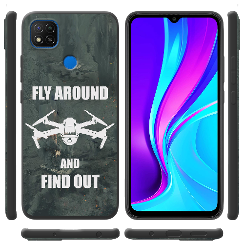 Чехол BoxFace Xiaomi Redmi 9C Дрон Fly Around