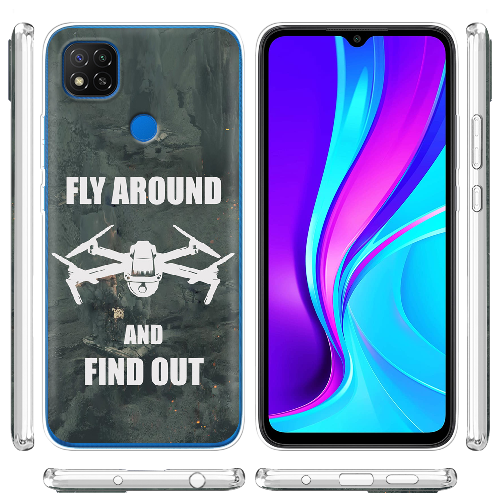 Чехол BoxFace Xiaomi Redmi 9C Дрон Fly Around