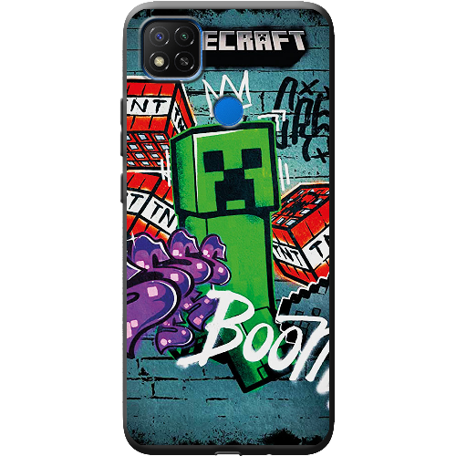 Чехол BoxFace Xiaomi Redmi 9C Minecraft Graffiti