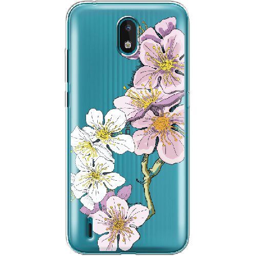 Чехол Boxface Nokia 1.3 Cherry Blossom