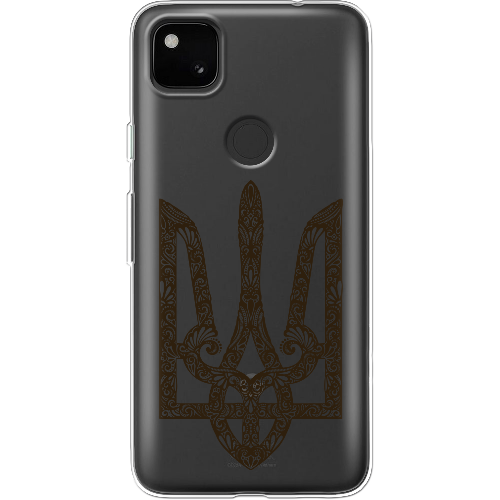 Чехол BoxFace Google Pixel 4a Ukrainian Black Trident