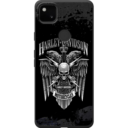 Чехол BoxFace Google Pixel 4a Harley Davidson skull and eagles