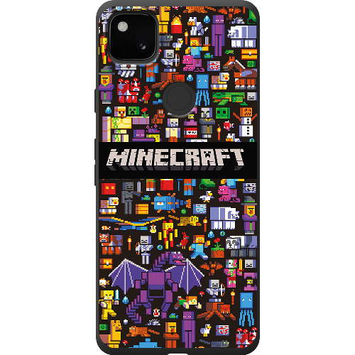 Чехол BoxFace Google Pixel 4a Minecraft Mobbery