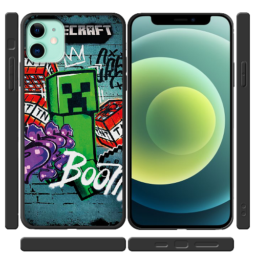 Чехол BoxFace iPhone 12 mini Minecraft Graffiti