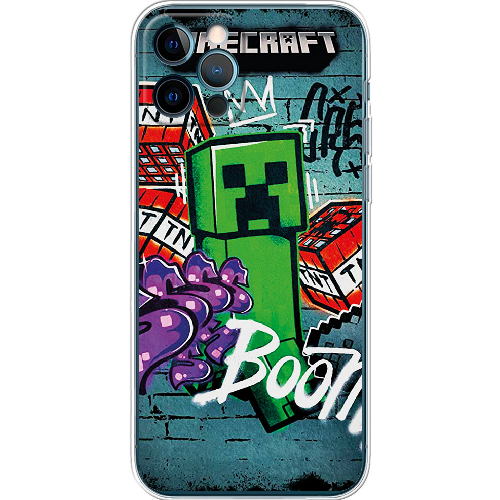 Чехол BoxFace iPhone 12 Pro Minecraft Graffiti