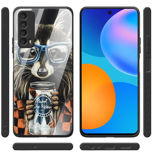 Чехол BoxFace Huawei P Smart 2021 Енот с банкой