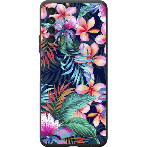 Чехол BoxFace Huawei P Smart 2021 flowers in the tropics