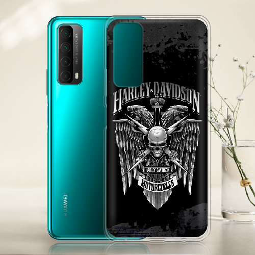 Чехол BoxFace Huawei P Smart 2021 Harley Davidson skull and eagles