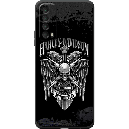 Чехол BoxFace Huawei P Smart 2021 Harley Davidson skull and eagles