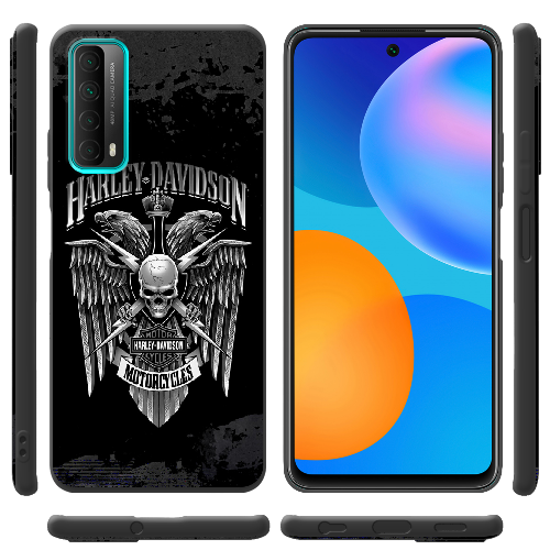 Чехол BoxFace Huawei P Smart 2021 Harley Davidson skull and eagles