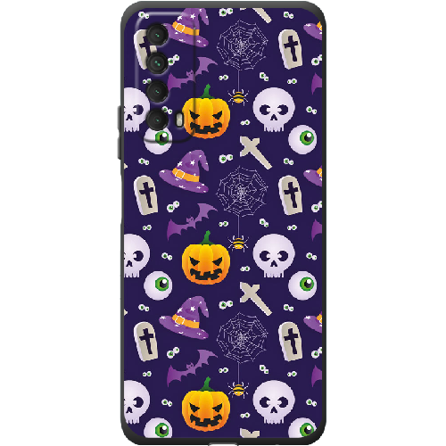 Чехол BoxFace Huawei P Smart 2021 Halloween Purple Mood