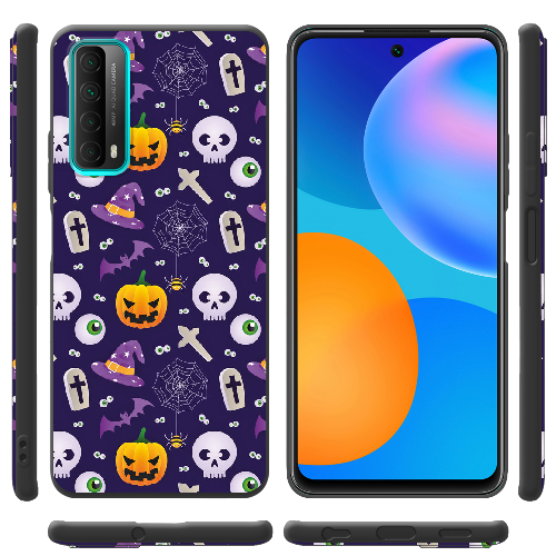 Чехол BoxFace Huawei P Smart 2021 Halloween Purple Mood