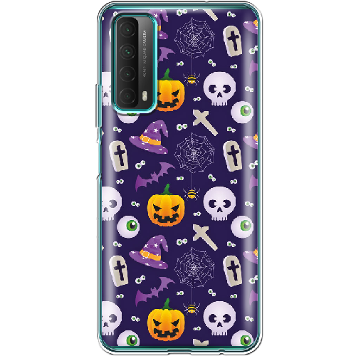 Чехол BoxFace Huawei P Smart 2021 Halloween Purple Mood