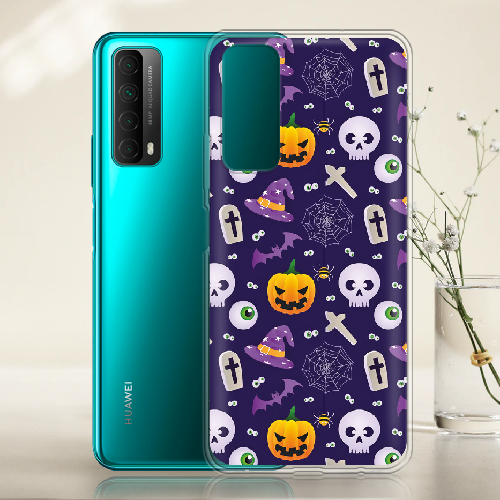 Чехол BoxFace Huawei P Smart 2021 Halloween Purple Mood