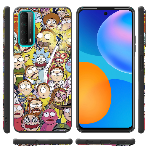 Чехол BoxFace Huawei P Smart 2021 Rick and Morty все герои