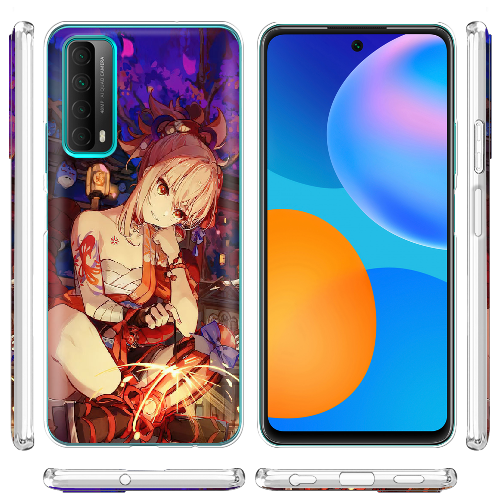 Чехол BoxFace Huawei P Smart 2021 Genshin Ёимия с огоньком