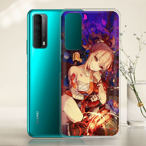 Чехол BoxFace Huawei P Smart 2021 Genshin Ёимия с огоньком