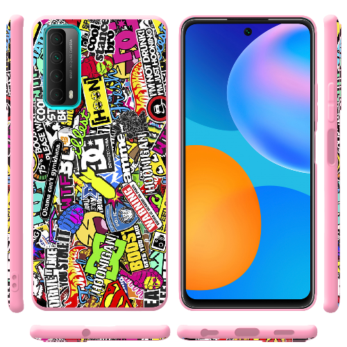 Чехол BoxFace Huawei P Smart 2021 Multicolored Inscriptions