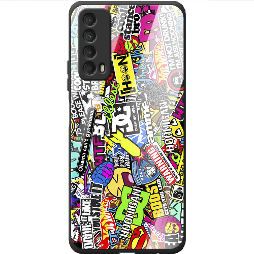 Чехол BoxFace Huawei P Smart 2021 Multicolored Inscriptions