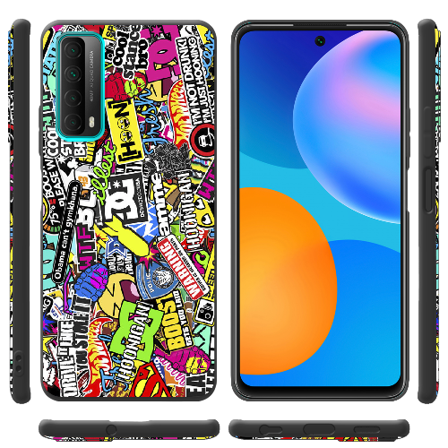 Чехол BoxFace Huawei P Smart 2021 Multicolored Inscriptions