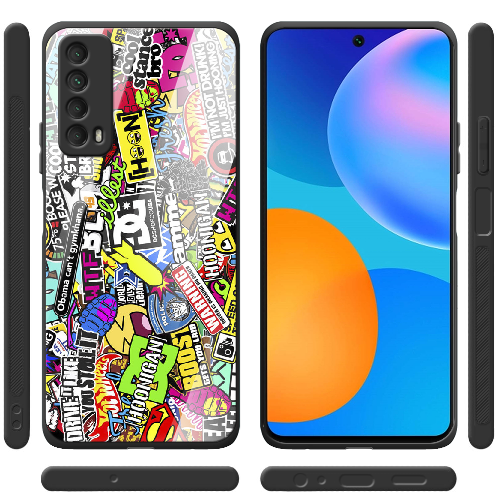 Чехол BoxFace Huawei P Smart 2021 Multicolored Inscriptions