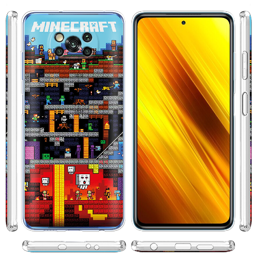 Чехол BoxFace Poco X3 Minecraft Lode Runner