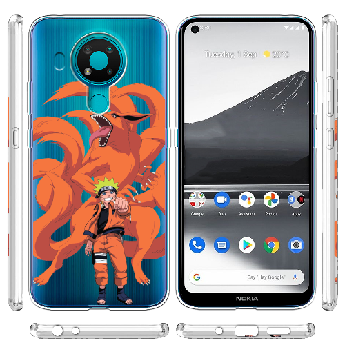 Чехол Boxface Nokia 3.4 Naruto and Kurama