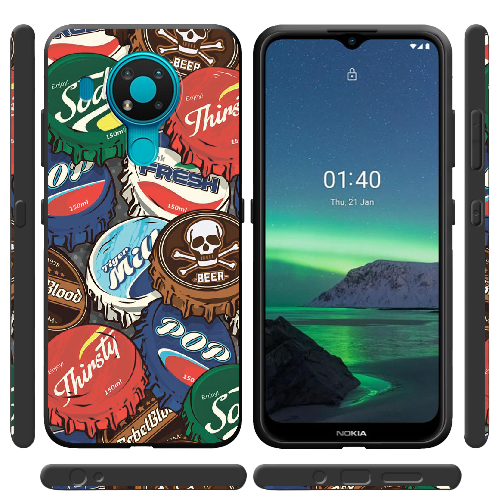 Чехол Boxface Nokia 3.4 Drink Lids