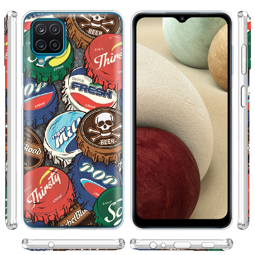 Чехол BoxFace Samsung A125 Galaxy A12 Drink Lids