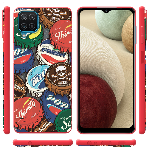 Чехол BoxFace Samsung A125 Galaxy A12 Drink Lids