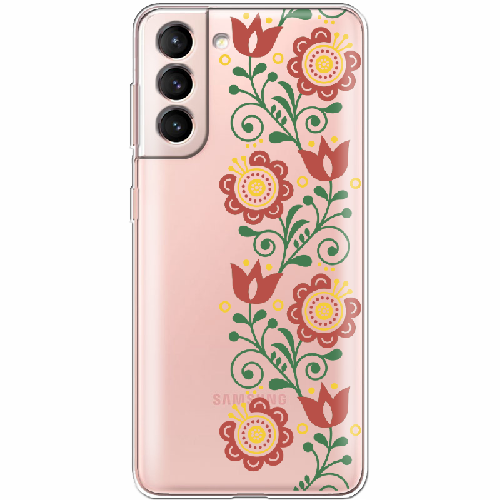 Чехол BoxFace Samsung G991 Galaxy S21 Ethno Flower