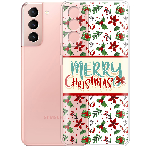 Чехол BoxFace Samsung G991 Galaxy S21 Vintage Christmas Congratulation