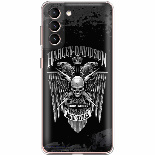Чехол BoxFace Samsung G991 Galaxy S21 Harley Davidson skull and eagles