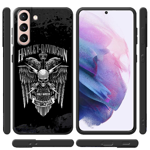 Чехол BoxFace Samsung G991 Galaxy S21 Harley Davidson skull and eagles