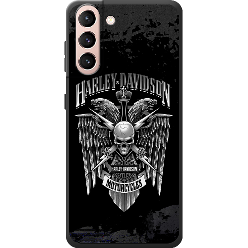 Чехол BoxFace Samsung G991 Galaxy S21 Harley Davidson skull and eagles