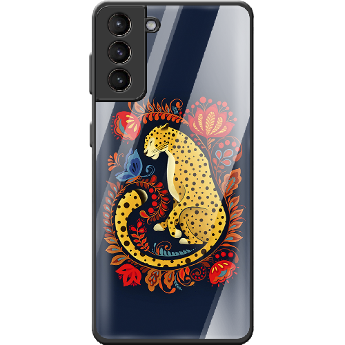 Чехол BoxFace Samsung G991 Galaxy S21 Petrykivka Leopard