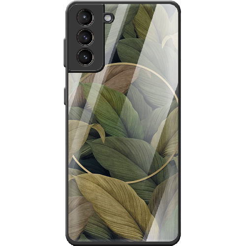 Чехол BoxFace Samsung G991 Galaxy S21 Green Leaf