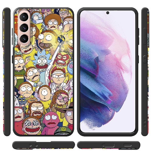 Чехол BoxFace Samsung G991 Galaxy S21 Rick and Morty все герои