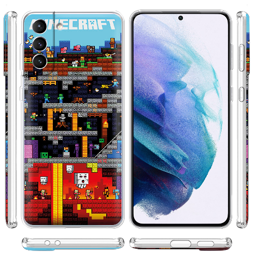 Чехол BoxFace Samsung G991 Galaxy S21 Minecraft Lode Runner