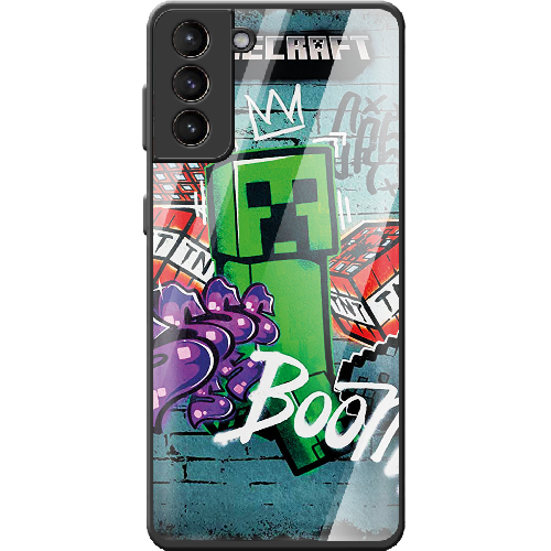 Чехол BoxFace Samsung G991 Galaxy S21 Minecraft Graffiti