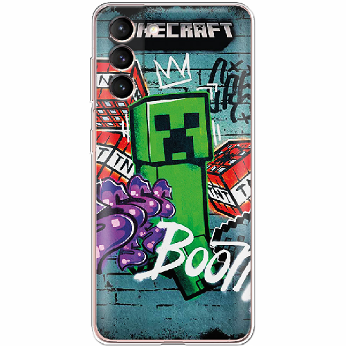 Чехол BoxFace Samsung G991 Galaxy S21 Minecraft Graffiti