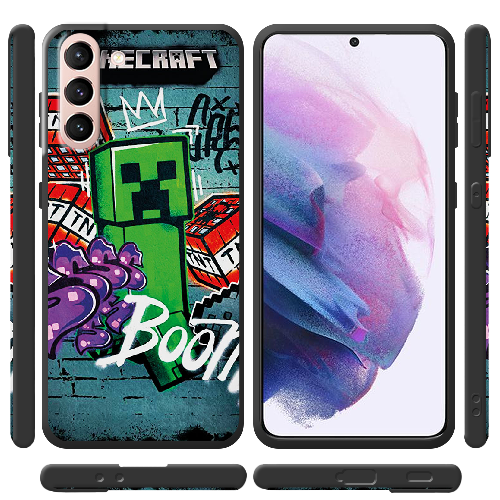 Чехол BoxFace Samsung G991 Galaxy S21 Minecraft Graffiti