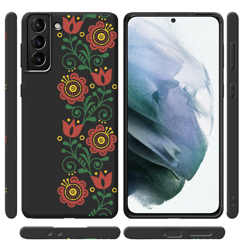 Чехол BoxFace Samsung G996 Galaxy S21 Plus Ethno Flower