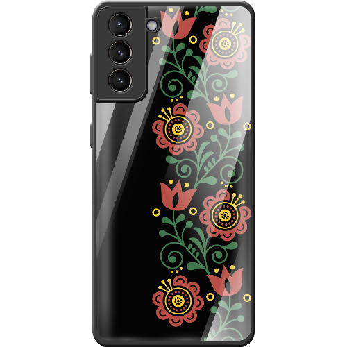 Чехол BoxFace Samsung G996 Galaxy S21 Plus Ethno Flower