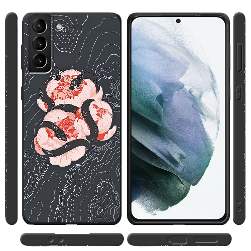 Чехол BoxFace Samsung G996 Galaxy S21 Plus Snake Rose