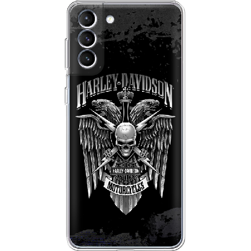 Чехол BoxFace Samsung G996 Galaxy S21 Plus Harley Davidson skull and eagles