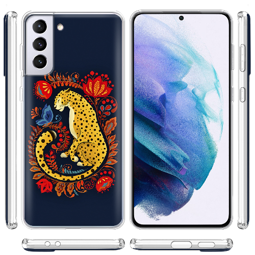 Чехол BoxFace Samsung G996 Galaxy S21 Plus Petrykivka Leopard