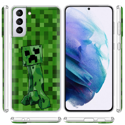 Чехол BoxFace Samsung G996 Galaxy S21 Plus Minecraft Creeper