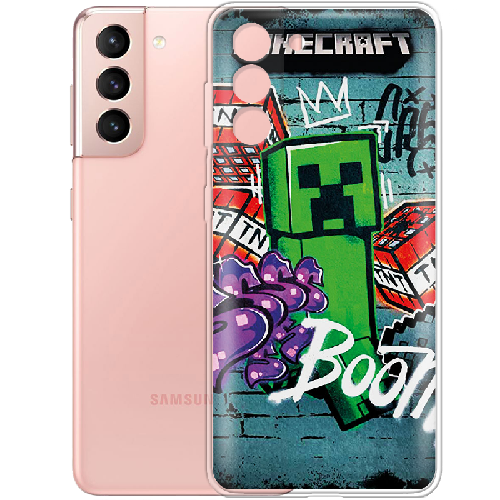 Чехол BoxFace Samsung G996 Galaxy S21 Plus Minecraft Graffiti