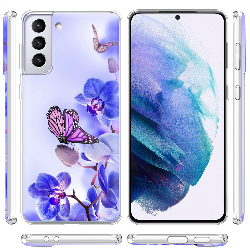 Чехол BoxFace Samsung G996 Galaxy S21 Plus Orchids and Butterflies